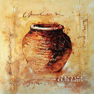 Textured Utensils oil painting